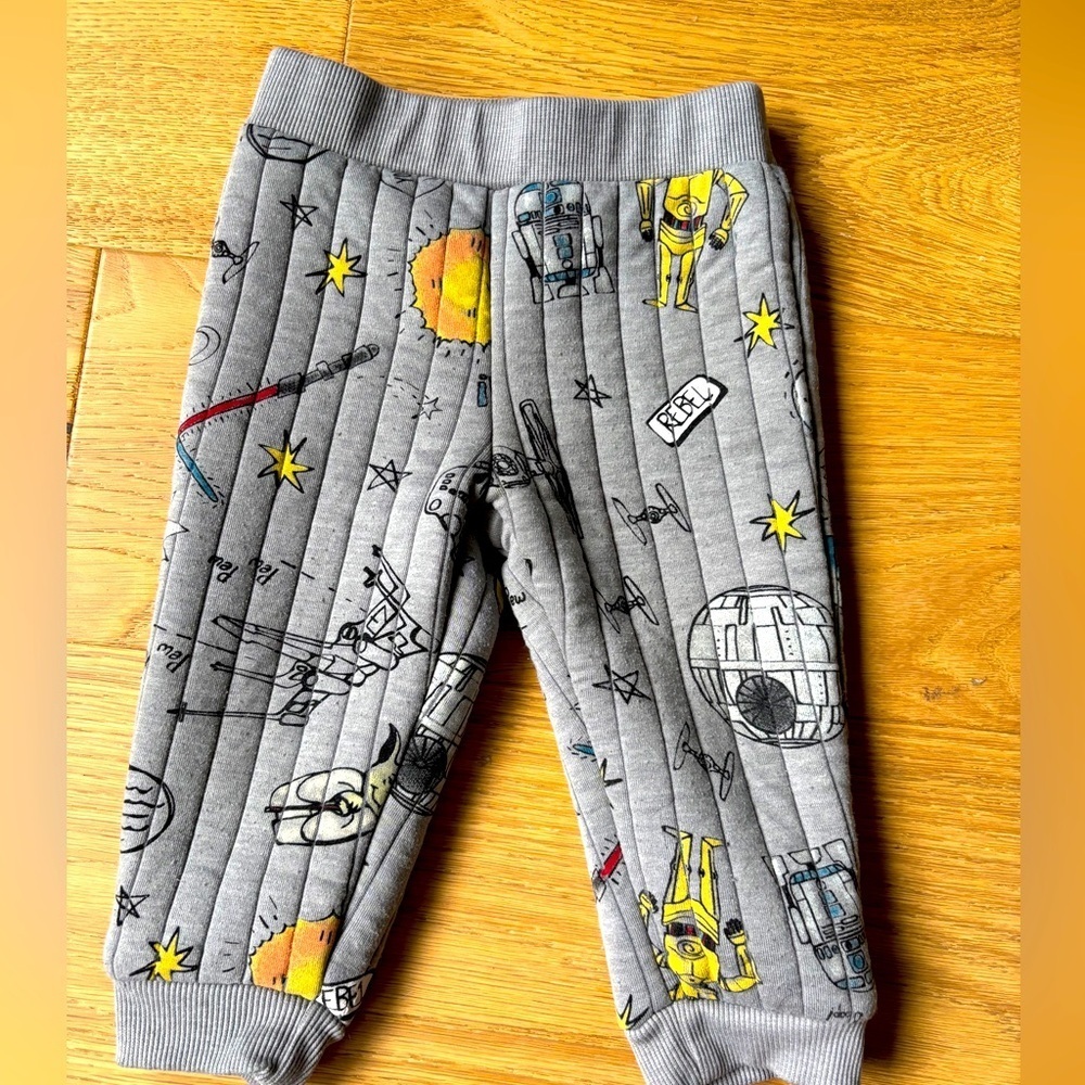Star wars quilted sweatpants 12mo